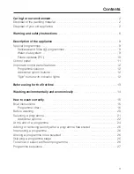 Preview for 3 page of Miele Premier 300 Operating Instructions Manual