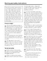 Preview for 6 page of Miele Premier 300 Operating Instructions Manual