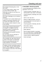 Preview for 27 page of Miele ProLine CS 1012-2 Operating And Installation Instructions