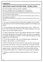 Preview for 36 page of Miele ProLine CS 1012-2 Operating And Installation Instructions