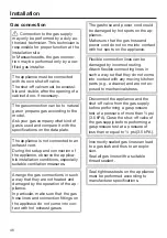 Preview for 46 page of Miele ProLine CS 1012-2 Operating And Installation Instructions