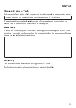 Предварительный просмотр 33 страницы Miele ProLine CS 1013-1 Operating And Installation Instructions