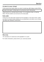 Preview for 33 page of Miele ProLine CS 1013-1 Operating And Installation Instructions