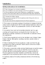 Preview for 34 page of Miele ProLine CS 1013-1 Operating And Installation Instructions