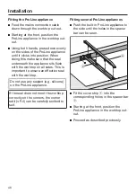 Preview for 46 page of Miele ProLine CS 1013-1 Operating And Installation Instructions