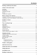 Preview for 3 page of Miele ProLine CS 1018 Operating And Installation Instructions