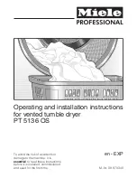 Miele PT 5136 OS Operating And Installation Instructions preview