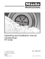 Miele PT 5136 OS Operating And Installation Manual preview