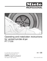 Preview for 1 page of Miele PT 7136 Operating And Installation Instructions