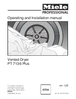 Preview for 1 page of Miele PT 7136 Operating And Installation Manual