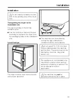 Preview for 39 page of Miele PT 7136 Operating And Installation Manual