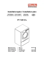 Miele PT 7251 EL Installations Plan preview