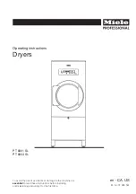 Miele PT 8301 SL Operating Instructions Manual preview