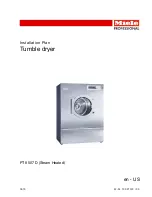 Предварительный просмотр 1 страницы Miele PT 8507 D Installations Plan