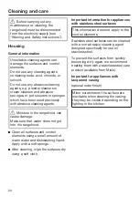 Preview for 20 page of Miele PUR 98 D Operating And Installation Instructions