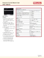 Preview for 2 page of Miele PureLine DGC 6600 XL Installation Manual