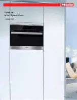 Miele PureLine H 6800 BM Quick Manual предпросмотр