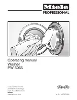 Preview for 1 page of Miele PW 5065 Operating Manual