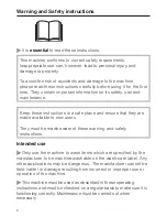 Preview for 6 page of Miele PW 5082 Operating And Installation Instructions