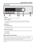 Preview for 11 page of Miele PW 5105 Vario Operating And Installation Instructions