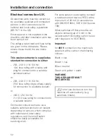 Предварительный просмотр 52 страницы Miele PW 6055 Operating And Installation Instructions