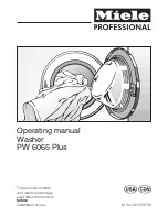 Предварительный просмотр 1 страницы Miele PW 6065 Operating Manual