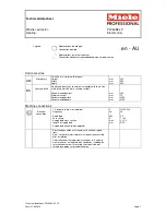 Предварительный просмотр 7 страницы Miele PW 6088 EL LP Installations Plan