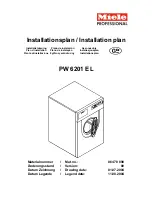 Preview for 1 page of Miele PW 6201 EL Installations Plan