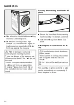 Предварительный просмотр 54 страницы Miele PWM 300 SmartBiz Operating And Installation Instructions