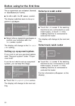 Предварительный просмотр 22 страницы Miele PWM 506 Mop Star 60 Operating And Installation Instructions