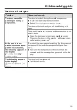 Preview for 59 page of Miele PWM 507 Hygiene Operating And Installation Instructions