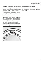 Preview for 63 page of Miele PWM 507 Hygiene Operating And Installation Instructions