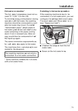 Preview for 73 page of Miele PWM 507 Hygiene Operating And Installation Instructions