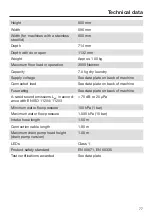 Preview for 77 page of Miele PWM 507 Hygiene Operating And Installation Instructions