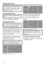 Preview for 78 page of Miele PWM 507 Hygiene Operating And Installation Instructions