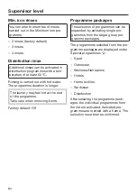 Preview for 84 page of Miele PWM 507 Hygiene Operating And Installation Instructions