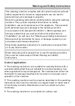 Preview for 7 page of Miele PWM 507 Operating And Installation Instructions