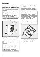 Preview for 58 page of Miele PWM 507 Operating And Installation Instructions