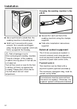 Preview for 62 page of Miele PWM 507 Operating And Installation Instructions