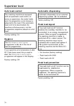 Preview for 76 page of Miele PWM 507 Operating And Installation Instructions