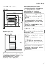 Preview for 61 page of Miele PWM 508 Mop Star 80 Operating And Installation Instructions