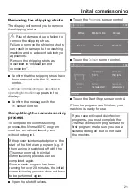 Предварительный просмотр 21 страницы Miele PWM 906 Operating And Installation Instructions