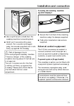 Предварительный просмотр 73 страницы Miele PWM 906 Operating And Installation Instructions