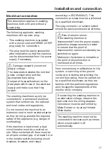 Предварительный просмотр 77 страницы Miele PWM 906 Operating And Installation Instructions