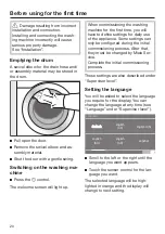 Preview for 20 page of Miele PWM 908 Operating And Installation Instructions