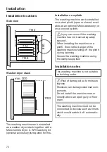 Preview for 72 page of Miele PWM 908 Operating And Installation Instructions