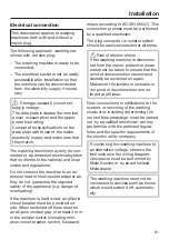 Preview for 81 page of Miele PWM 908 Operating And Installation Instructions