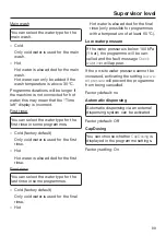 Preview for 99 page of Miele PWM 908 Operating And Installation Instructions