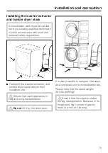 Предварительный просмотр 75 страницы Miele PWT 6089 Vario Operating And Installation Instructions