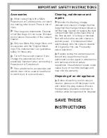 Preview for 7 page of Miele S 190 Operating Instructions Manual